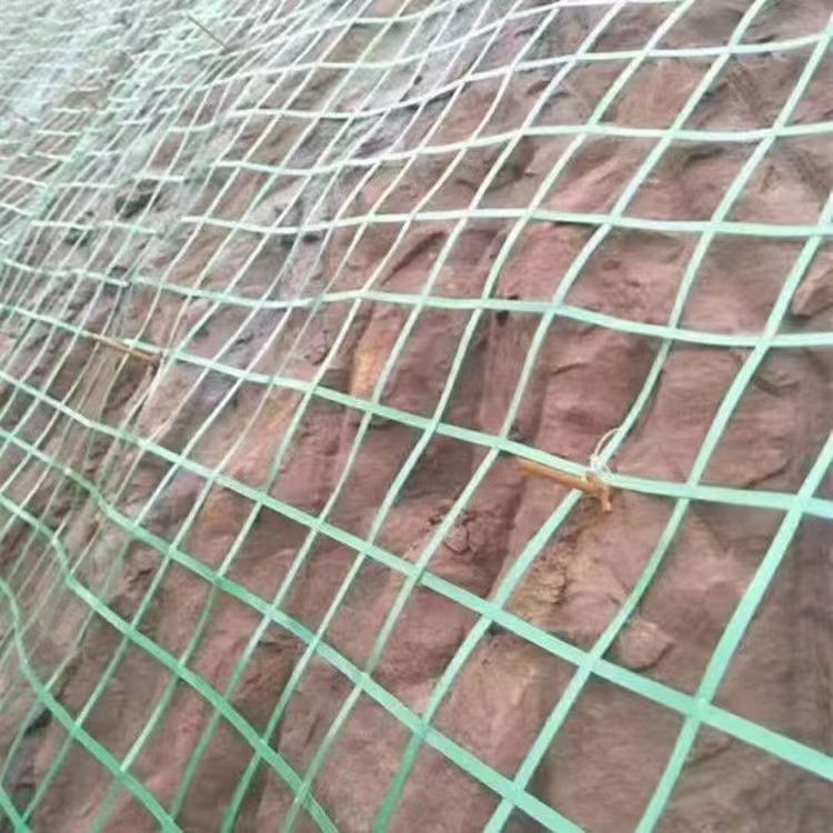 邊坡種植綠色加鋼絲土工格柵